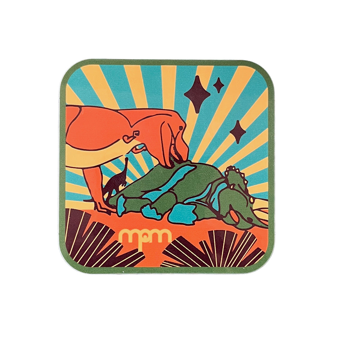 Hell Creek Dinos Patch & Sticker Set