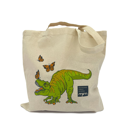 T. rex and the Butterflies Lightweight Tote Bag