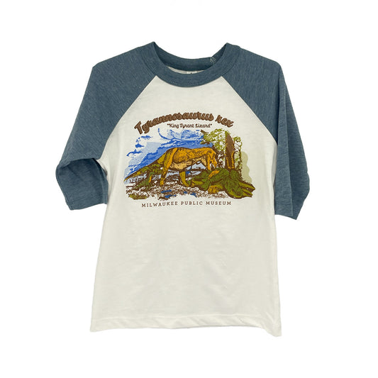 Youth Tyrannosaurus rex Diorama Raglan Tee