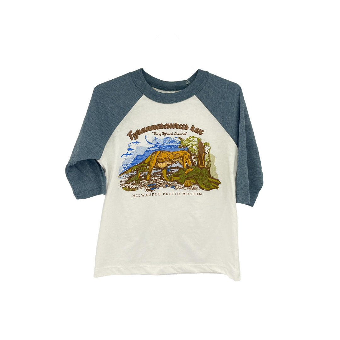 Toddler Tyrannosaurus rex Diorama Raglan Tee