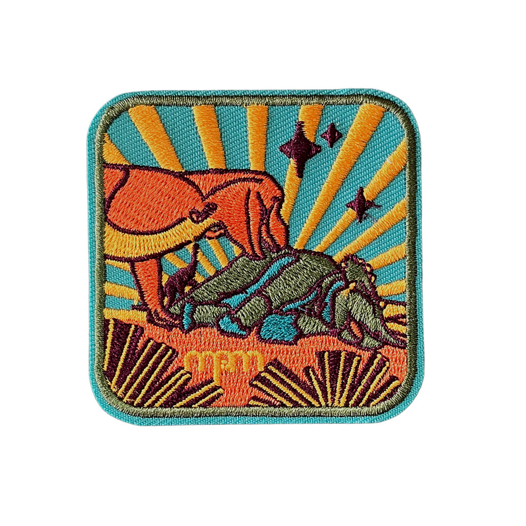 Hell Creek Dinos Patch & Sticker Set
