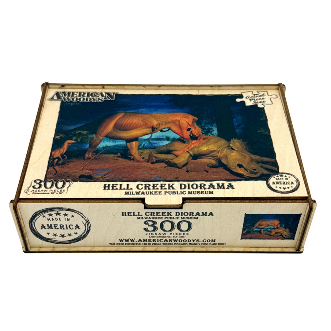 Hell Creek Diorama Wood Puzzle - 300pc
