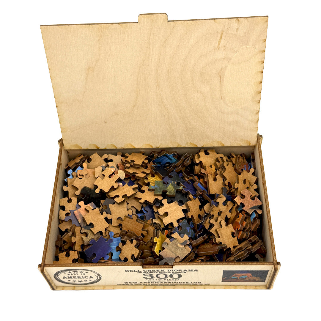 Hell Creek Diorama Wood Puzzle - 300pc