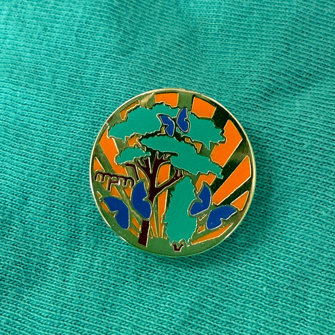 Rainforest & Butterflies Pin
