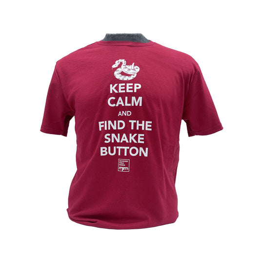 Keep Calm and Find the Snake Button Shirt