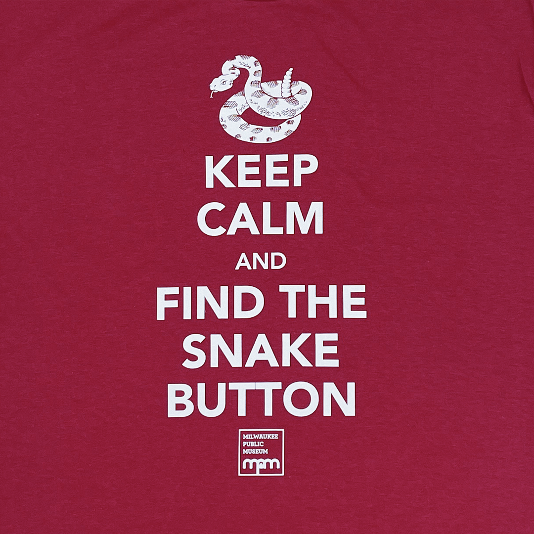 Keep Calm and Find the Snake Button Shirt