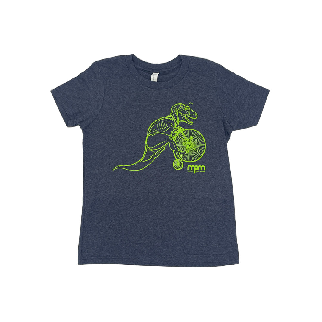 Youth Dino on a Bike Shirt